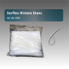 Colliers de Serrage Serflex Rislans Blancs 22 cm - Lot de 500 pour Dossards Vélo VTT